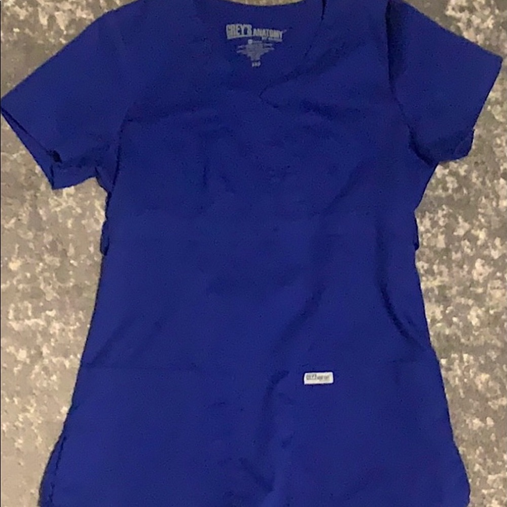 Indigo Blue Grey’s Anatomy scrub top. Size XXS